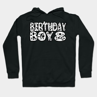 8th Birthday Boy 8 Years Old Fishing Lover Theme Party graphic Hoodie